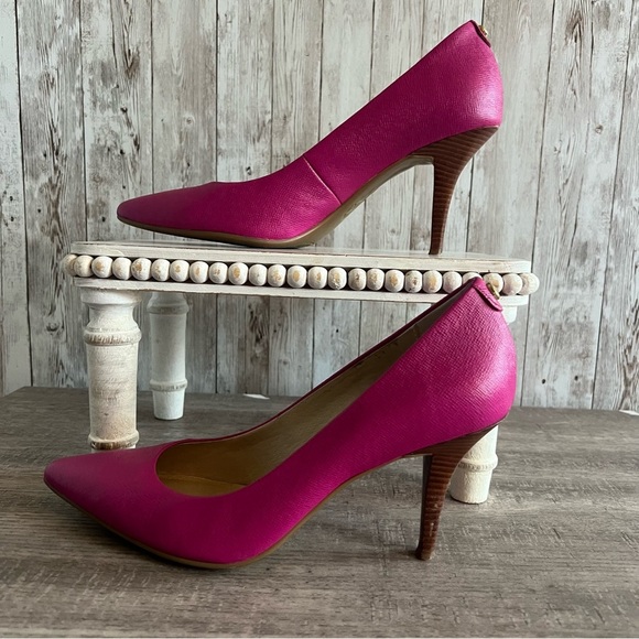 Michael Kors Pink Fuchsia Heels with Pointed Toe 6.5 - Picture 1 of 6